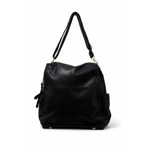 Black Textured Backpack | Chic Everyday Travel Work Bag